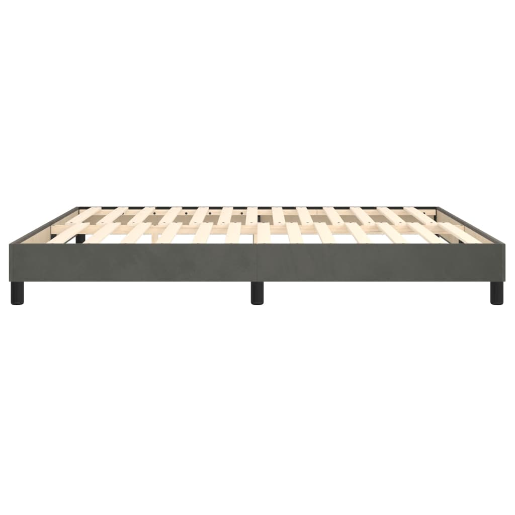 Boxspringframe fluweel donkergrijs 160x200 cm - Griffin Retail