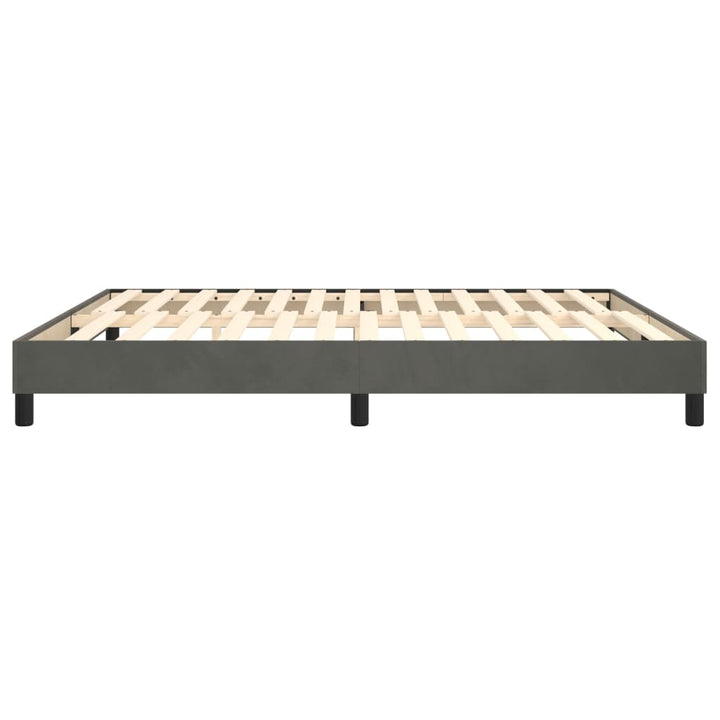 Boxspringframe fluweel donkergrijs 160x200 cm - Griffin Retail