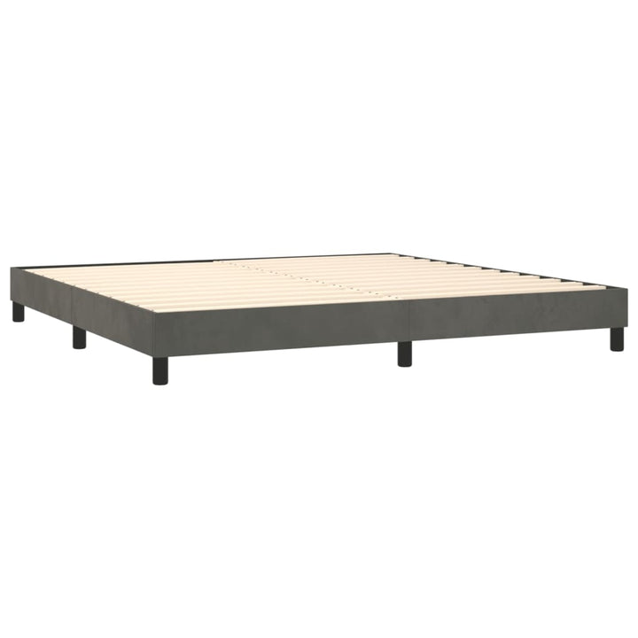 Boxspringframe fluweel donkergrijs 200x200 cm - Griffin Retail