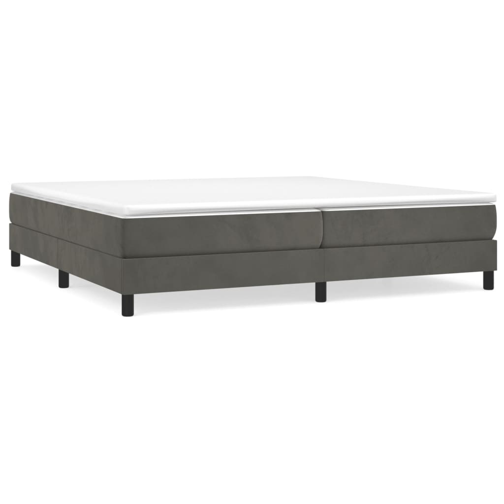 Boxspringframe fluweel donkergrijs 200x200 cm - Griffin Retail