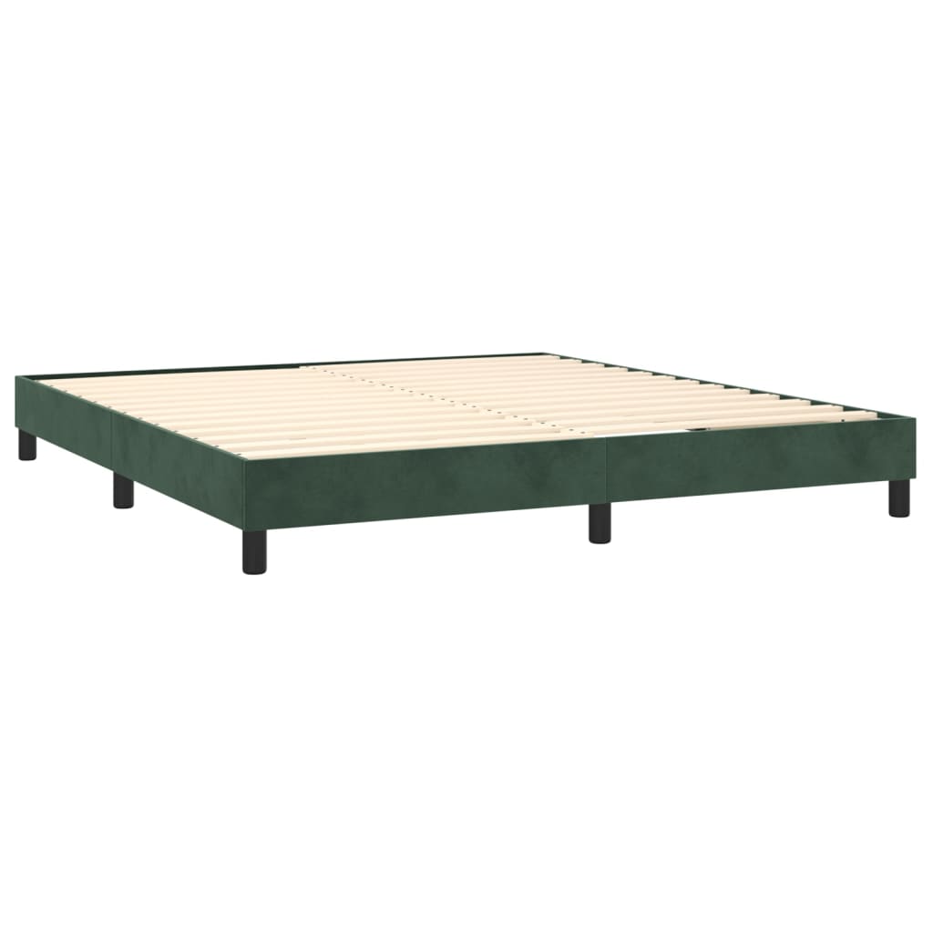 Boxspringframe fluweel donkergroen 160x200 cm - Griffin Retail