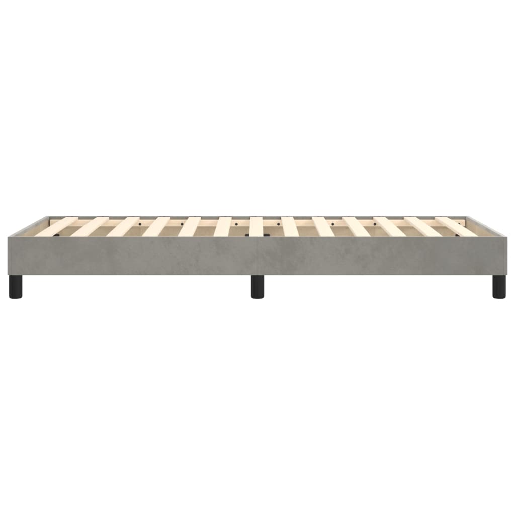 Boxspringframe fluweel lichtgrijs 100x200 cm - Griffin Retail