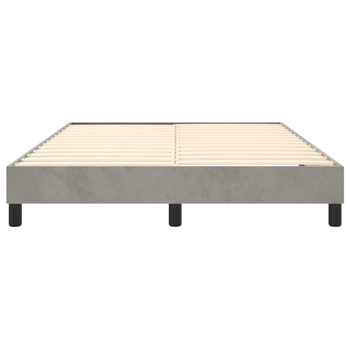 Boxspringframe fluweel lichtgrijs 140x190 cm - Griffin Retail