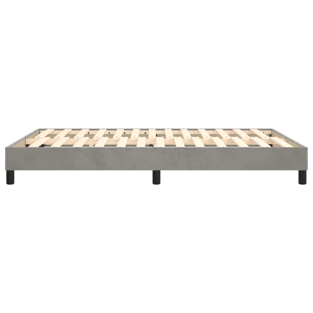 Boxspringframe fluweel lichtgrijs 140x190 cm - Griffin Retail