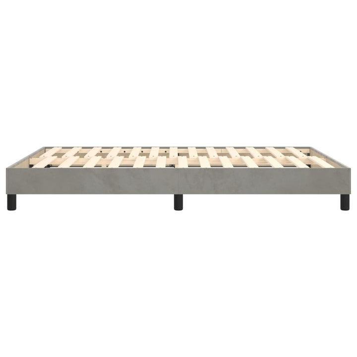 Boxspringframe fluweel lichtgrijs 140x190 cm - Griffin Retail