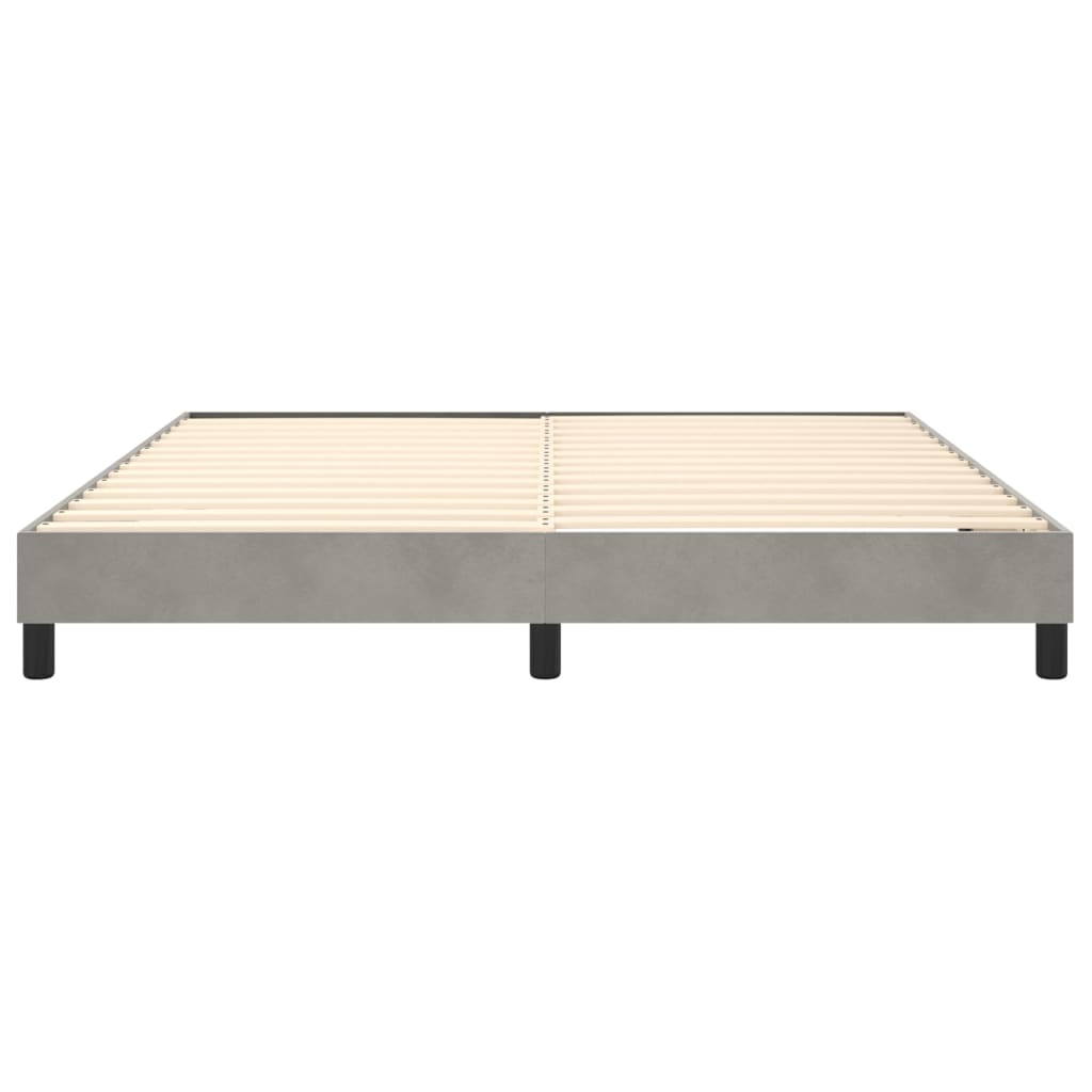 Boxspringframe fluweel lichtgrijs 160x200 cm - Griffin Retail