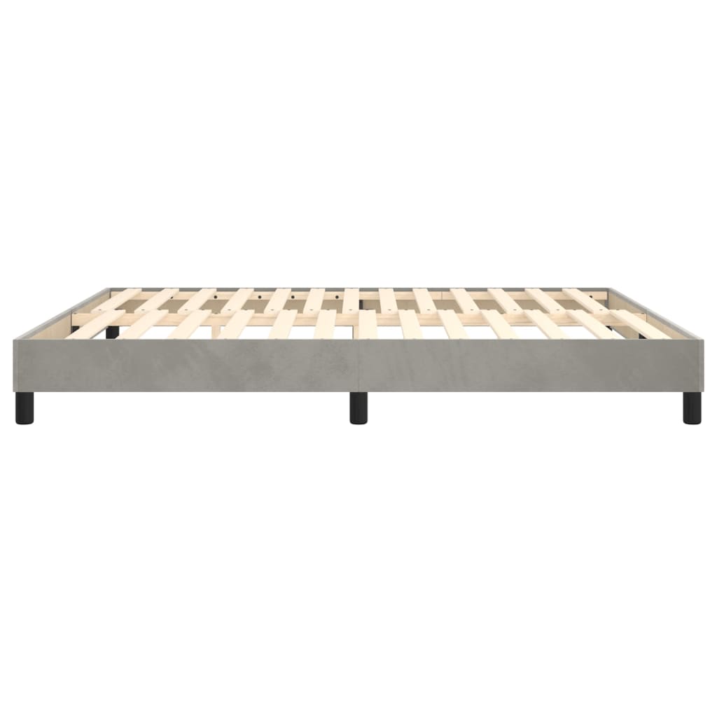 Boxspringframe fluweel lichtgrijs 160x200 cm - Griffin Retail