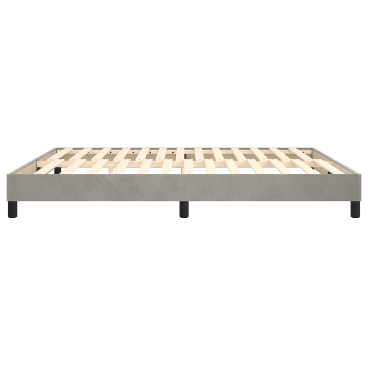 Boxspringframe fluweel lichtgrijs 160x200 cm - Griffin Retail