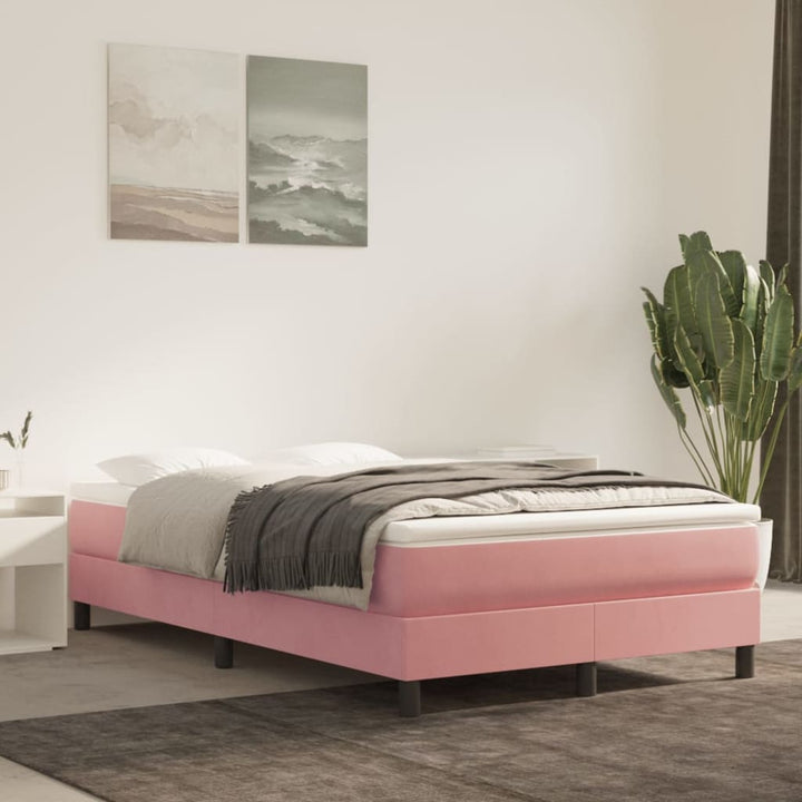 Boxspringframe fluweel roze 120x200 cm - Griffin Retail