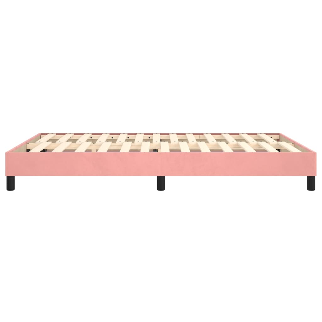 Boxspringframe fluweel roze 140x200 cm - Griffin Retail