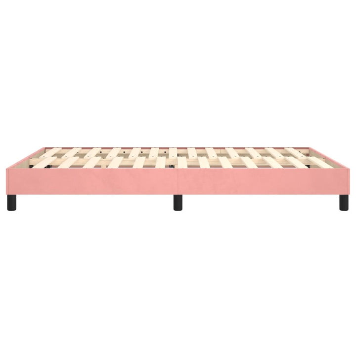 Boxspringframe fluweel roze 140x200 cm - Griffin Retail