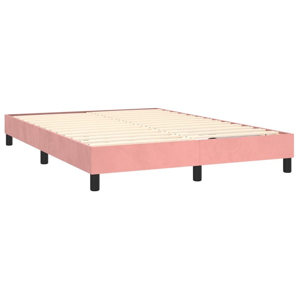 Boxspringframe fluweel roze 140x200 cm - Griffin Retail