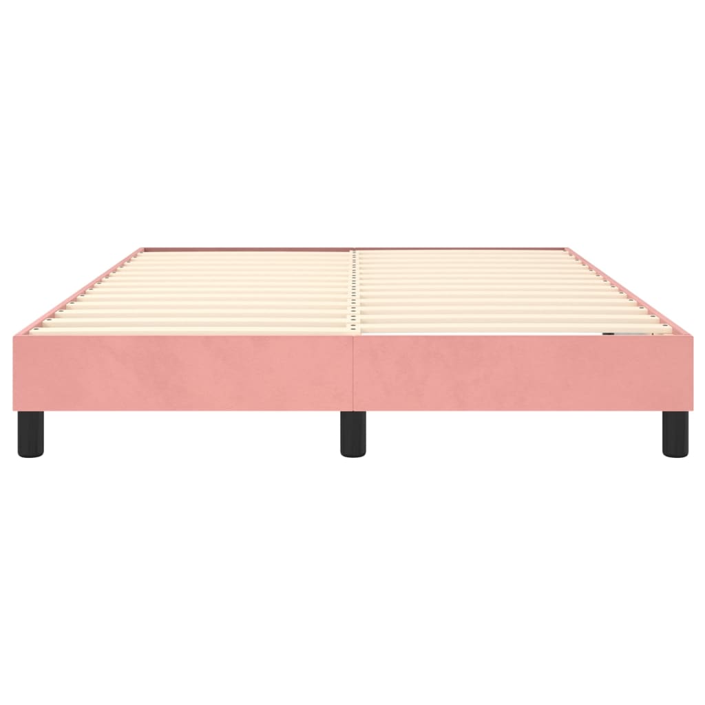 Boxspringframe fluweel roze 140x200 cm - Griffin Retail