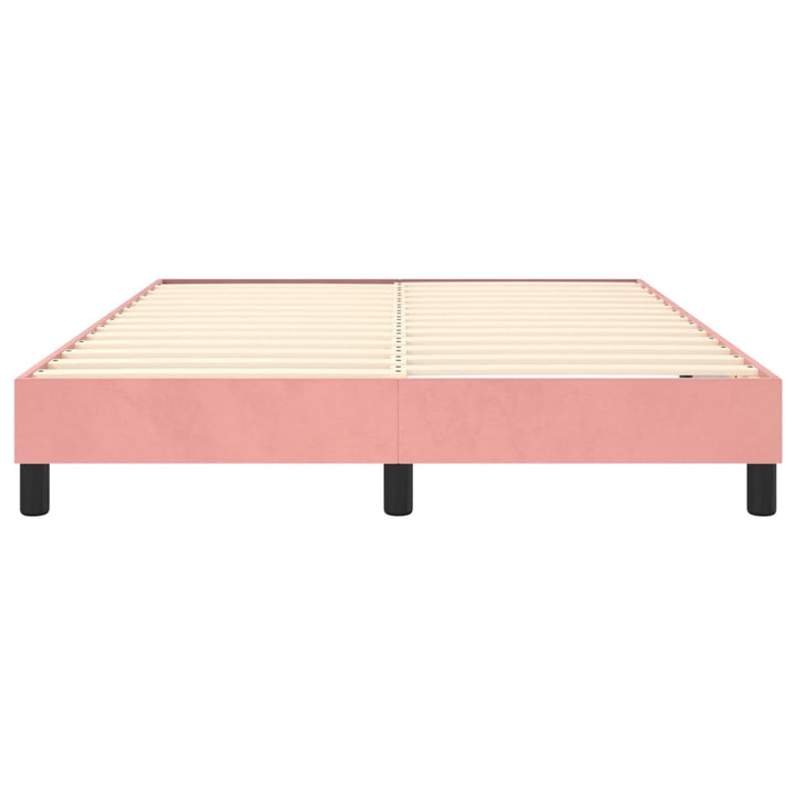 Boxspringframe fluweel roze 140x200 cm - Griffin Retail