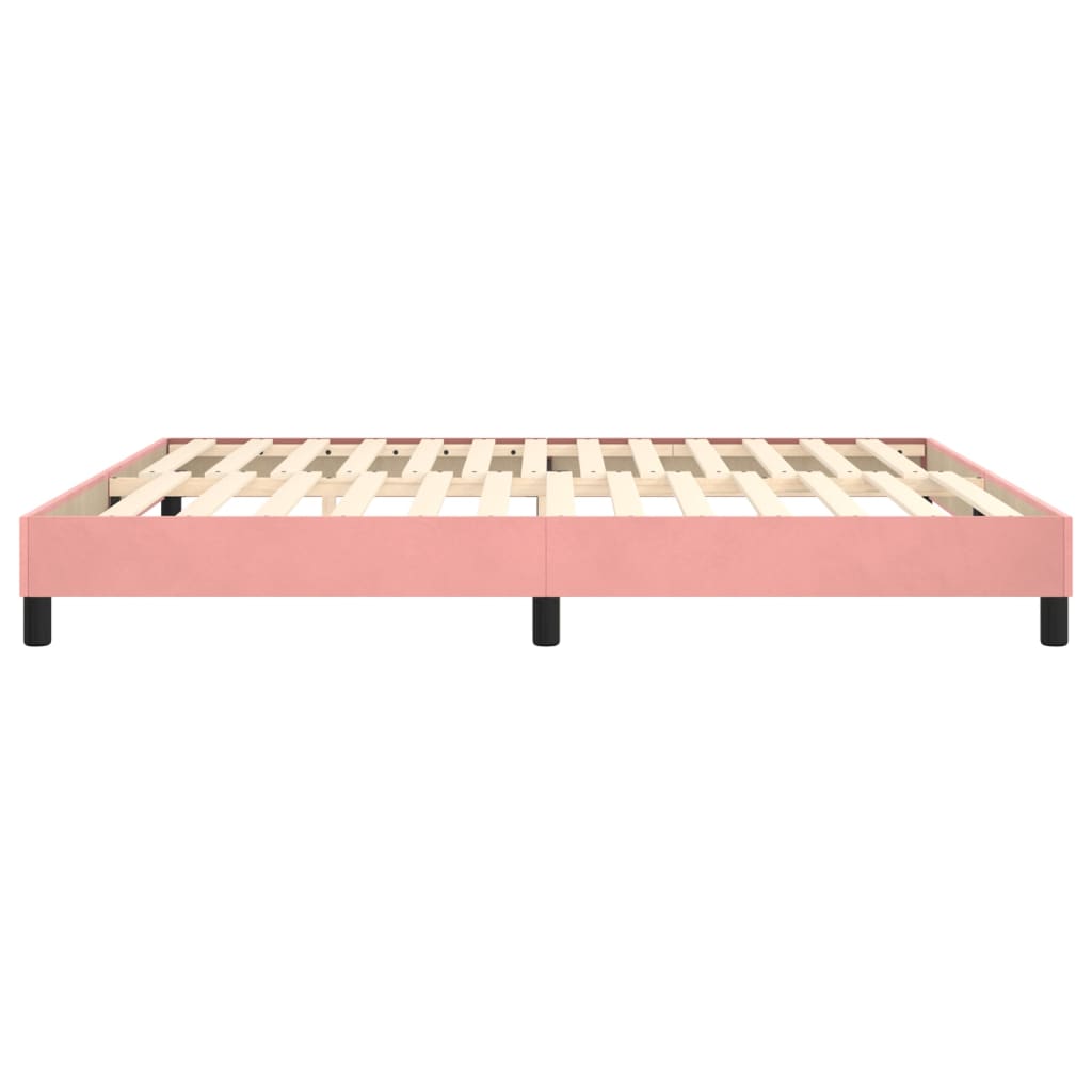 Boxspringframe fluweel roze 160x200 cm - Griffin Retail