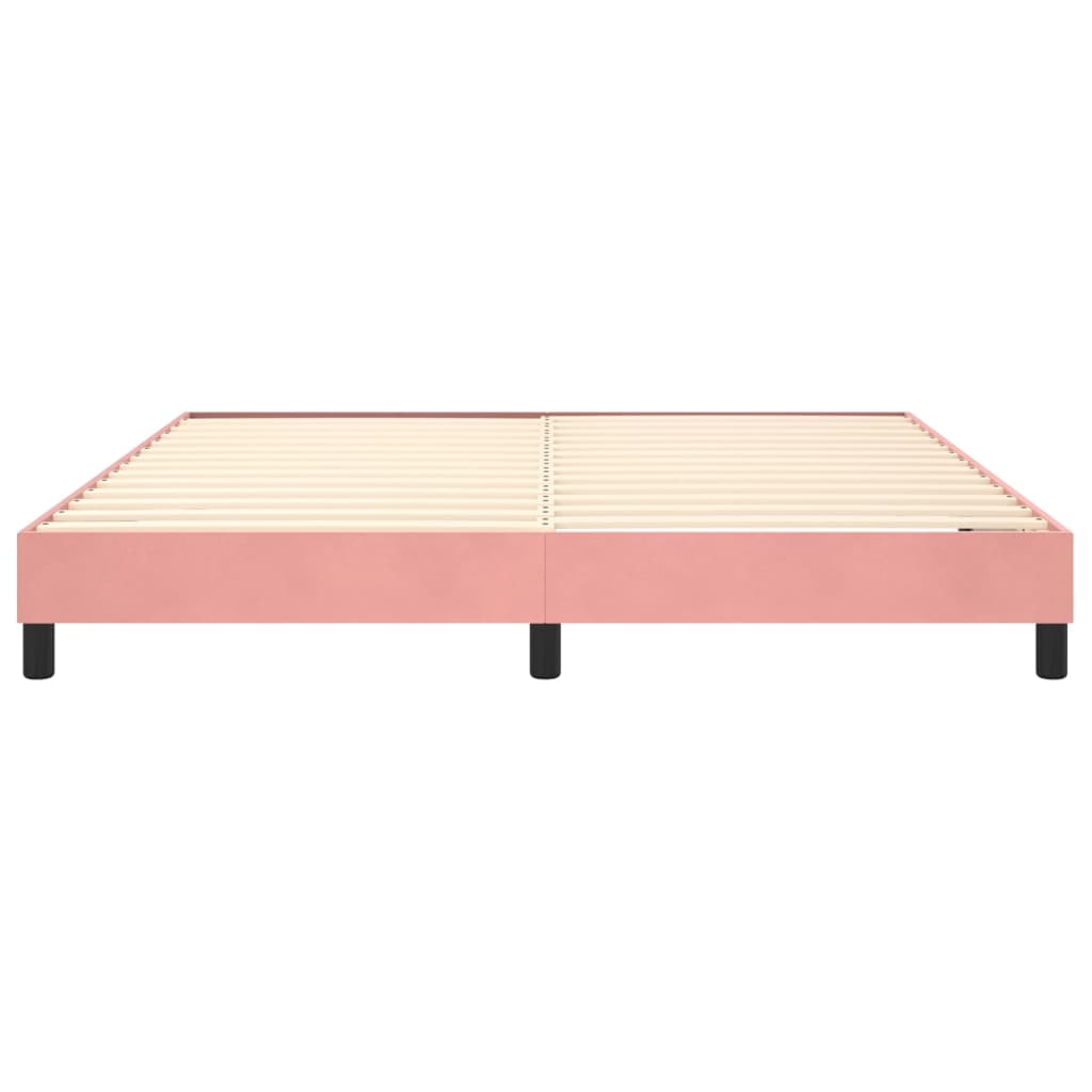 Boxspringframe fluweel roze 160x200 cm - Griffin Retail