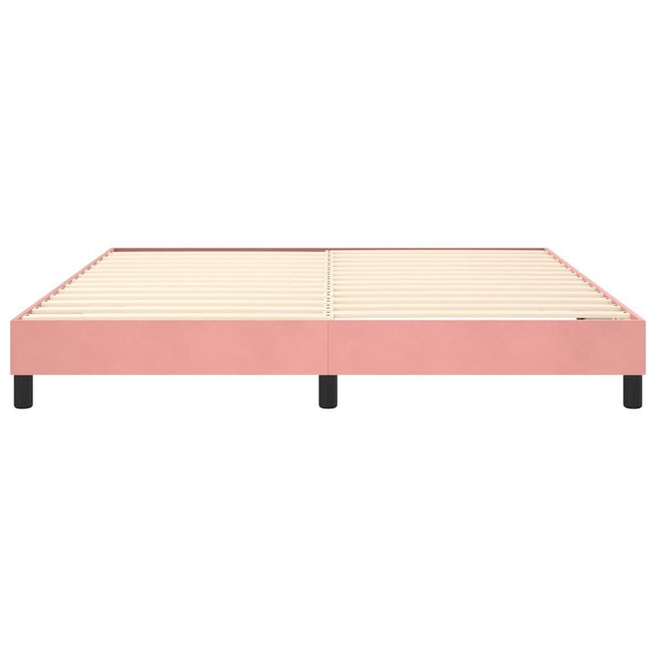 Boxspringframe fluweel roze 160x200 cm - Griffin Retail