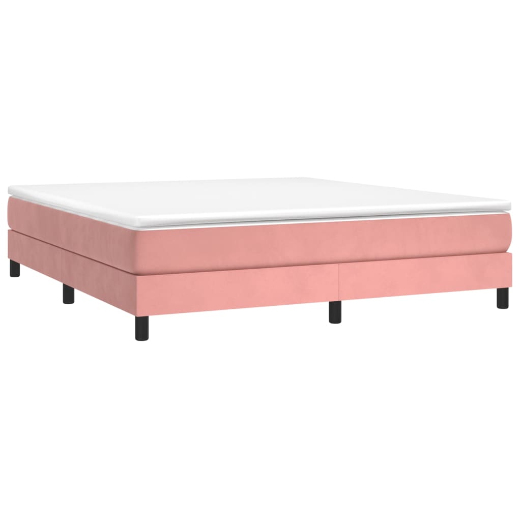 Boxspringframe fluweel roze 160x200 cm - Griffin Retail