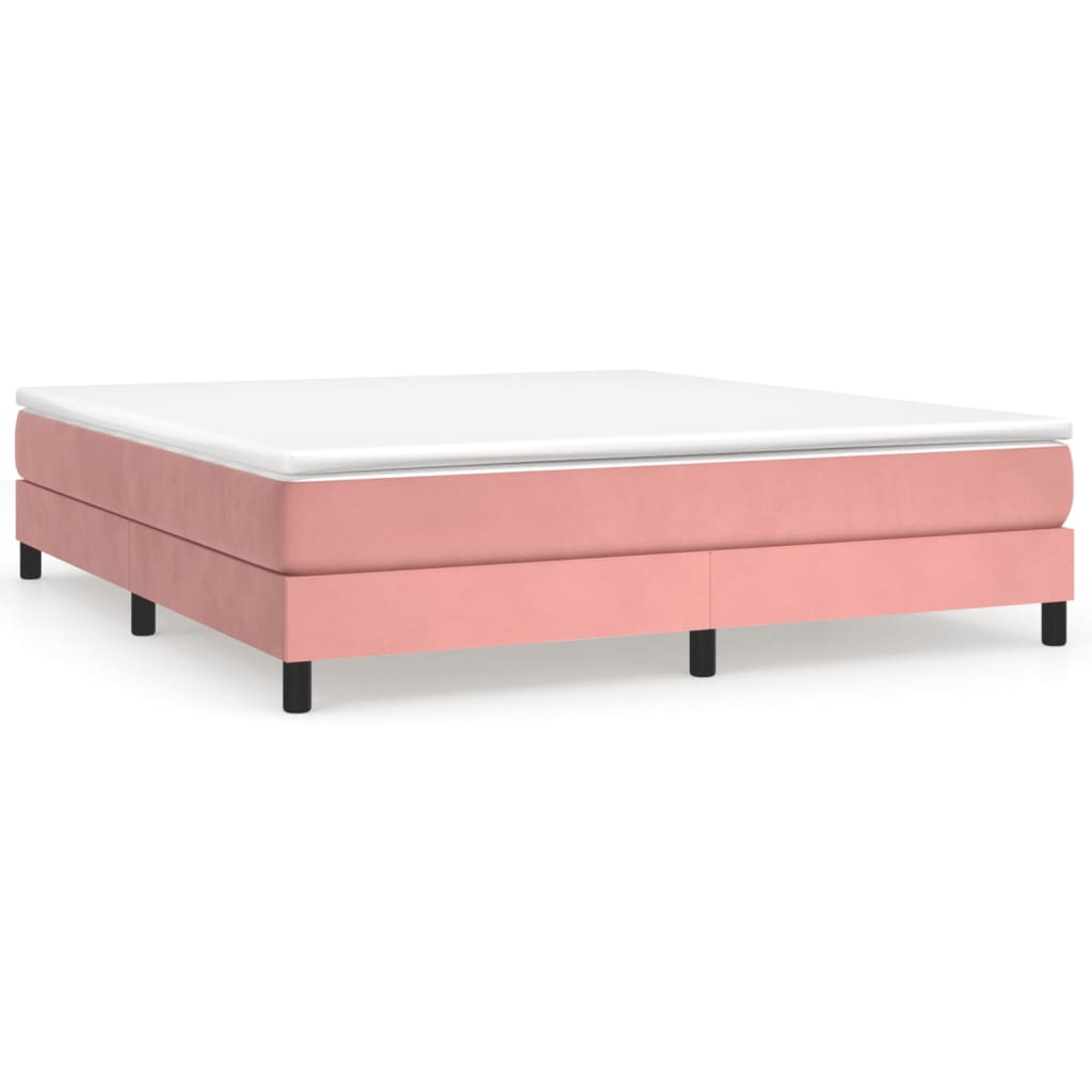 Boxspringframe fluweel roze 160x200 cm - Griffin Retail