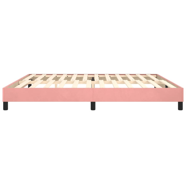 Boxspringframe fluweel roze 200x200 cm - Griffin Retail