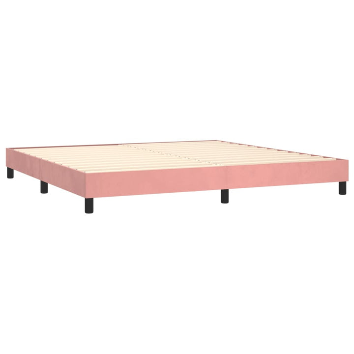 Boxspringframe fluweel roze 200x200 cm - Griffin Retail