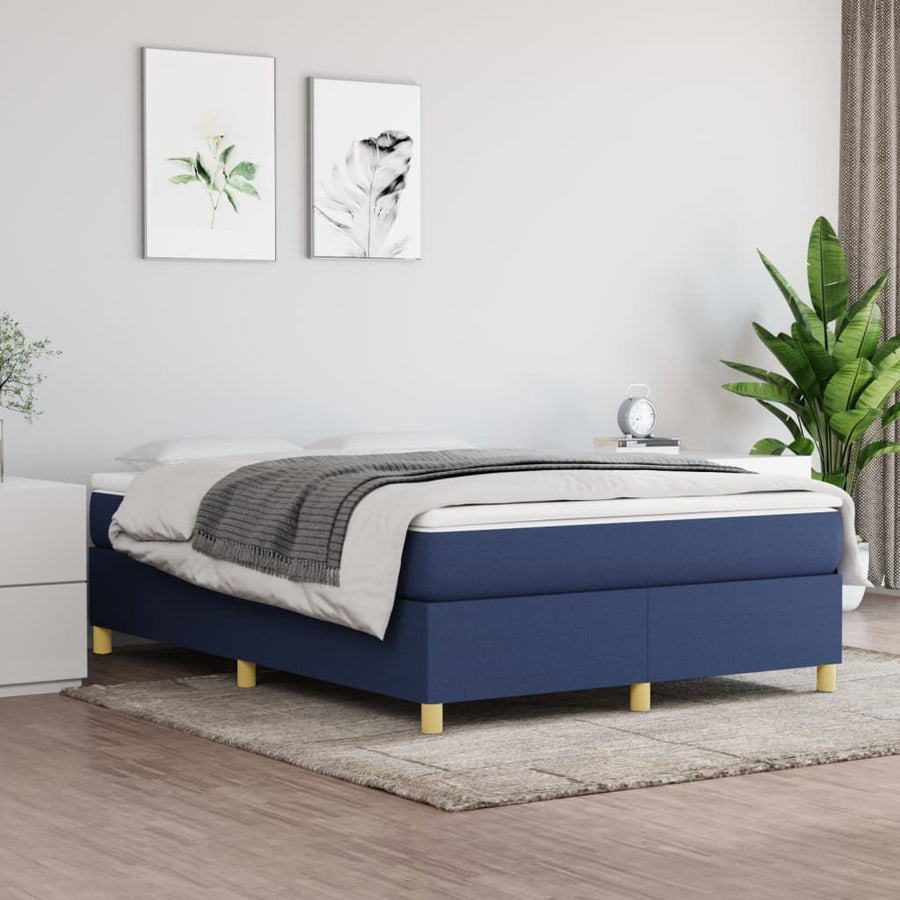 Boxspringframe stof blauw 140x190 cm - Griffin Retail