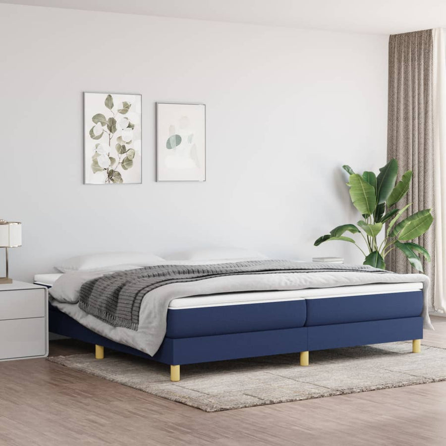 Boxspringframe stof blauw 200x200 cm - Griffin Retail