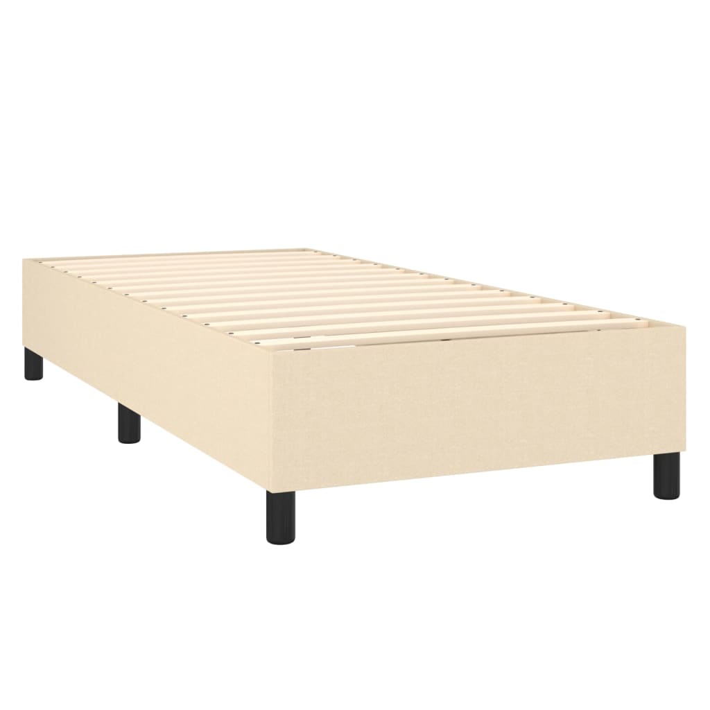 Boxspringframe stof crèmekleurig 100x200 cm - Griffin Retail