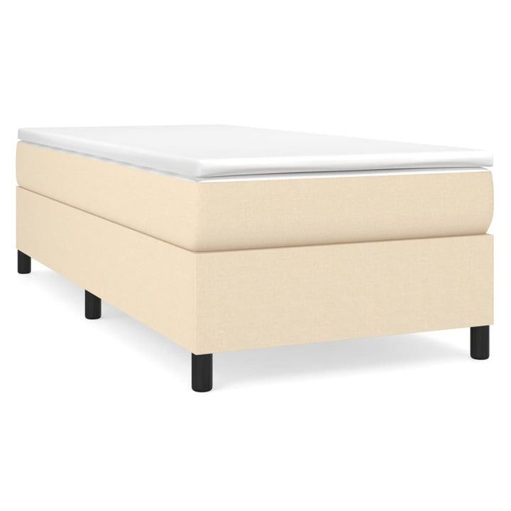 Boxspringframe stof crèmekleurig 100x200 cm - Griffin Retail