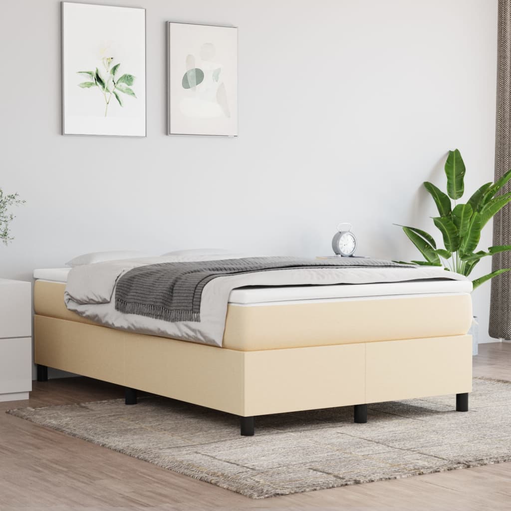 Boxspringframe stof crèmekleurig 120x200 cm - Griffin Retail