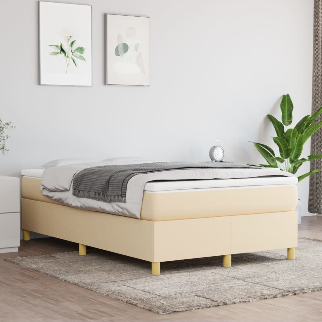 Boxspringframe stof crèmekleurig 120x200 cm - Griffin Retail