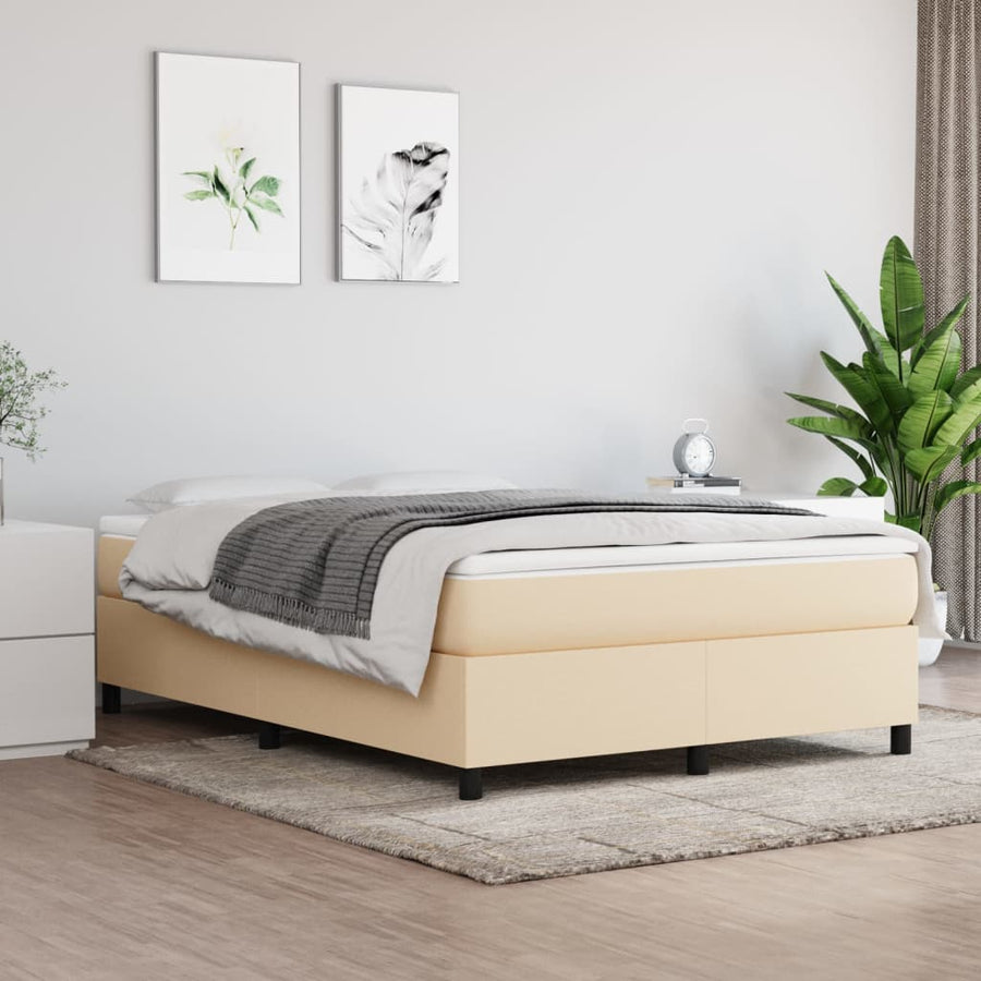 Boxspringframe stof crèmekleurig 140x190 cm - Griffin Retail