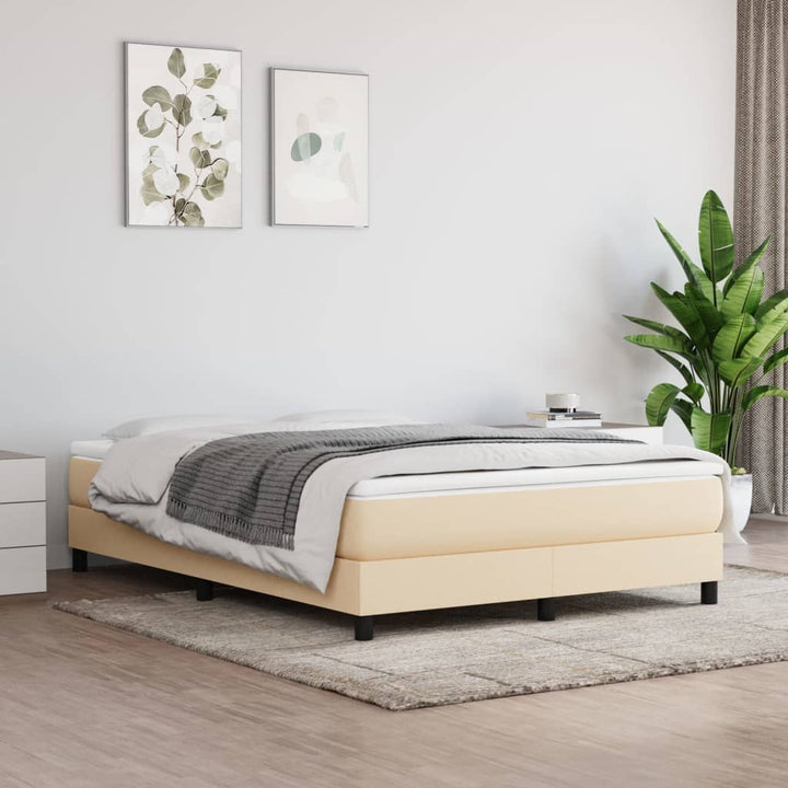 Boxspringframe stof crèmekleurig 140x190 cm - Griffin Retail