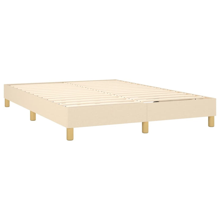 Boxspringframe stof crèmekleurig 140x200 cm - Griffin Retail