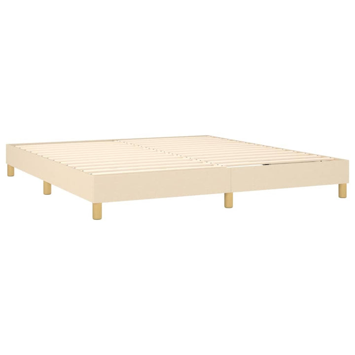 Boxspringframe stof crèmekleurig 180x200 cm - Griffin Retail