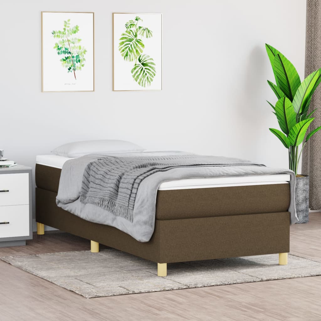 Boxspringframe stof donkerbruin 100x200 cm - Griffin Retail