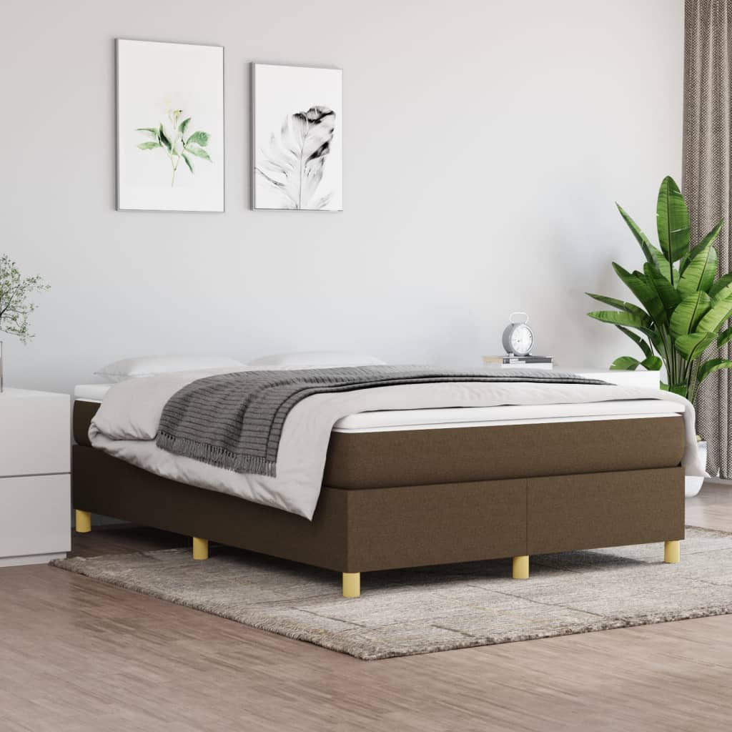 Boxspringframe stof donkerbruin 140x190 cm - Griffin Retail