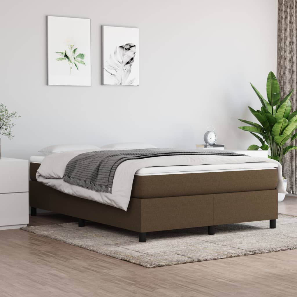 Boxspringframe stof donkerbruin 140x190 cm - Griffin Retail