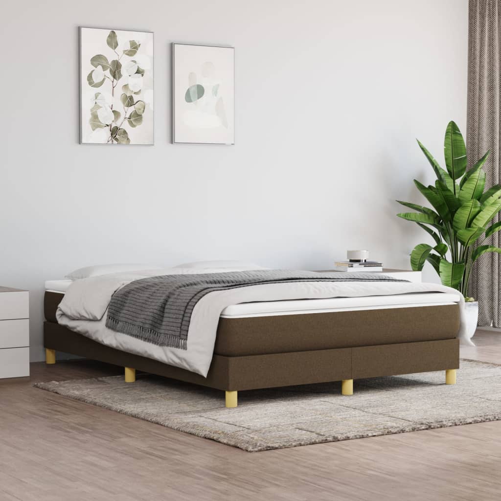 Boxspringframe stof donkerbruin 140x190 cm - Griffin Retail