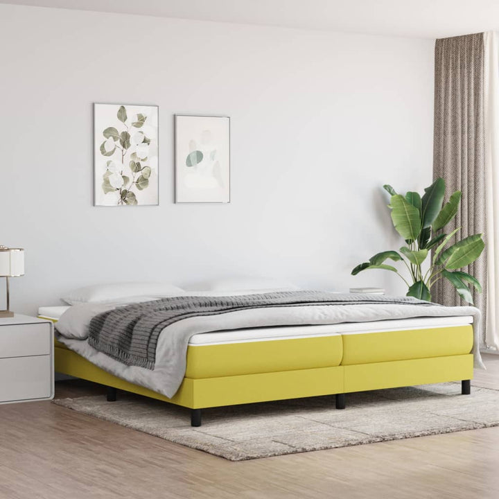 Boxspringframe stof groen 200x200 cm - Griffin Retail