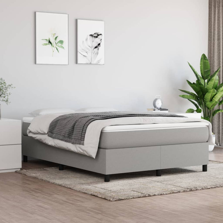 Boxspringframe stof lichtgrijs 140x190 cm - Griffin Retail