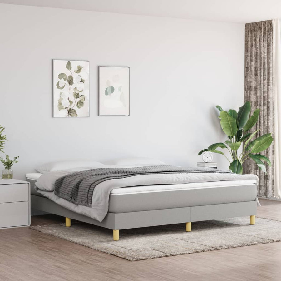 Boxspringframe stof lichtgrijs 180x200 cm - Griffin Retail