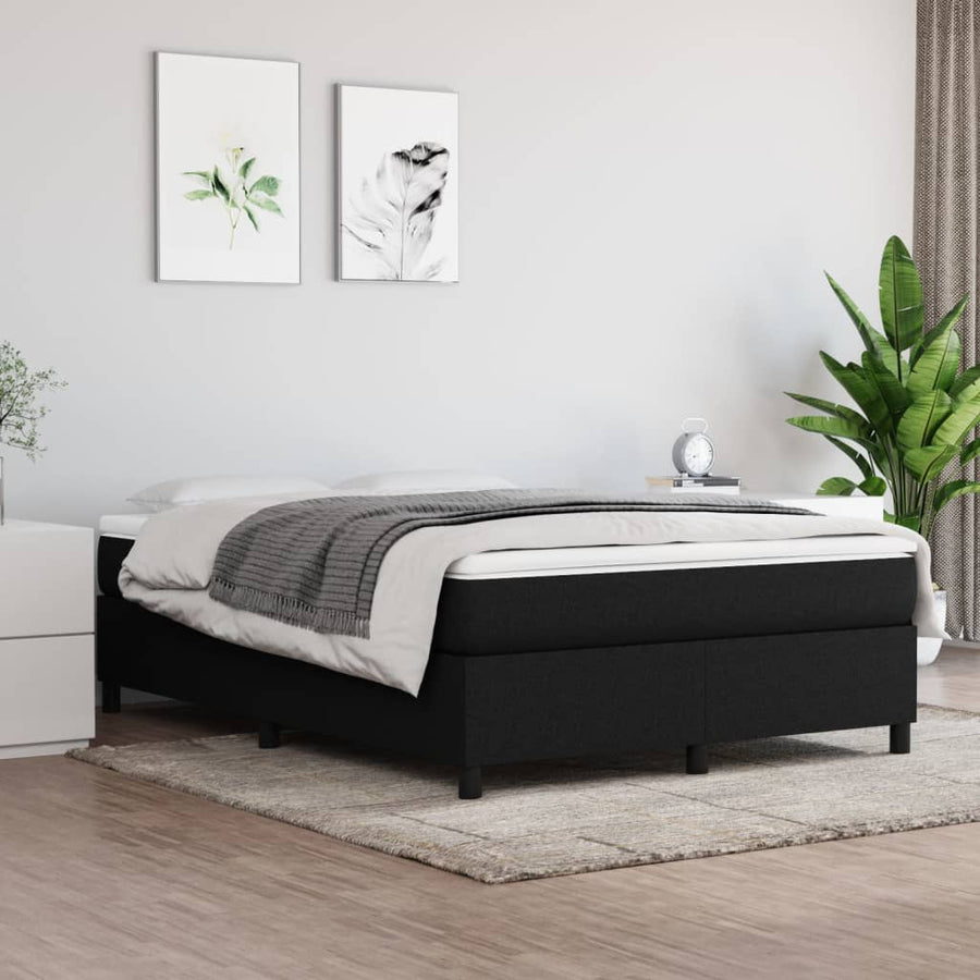 Boxspringframe stof zwart 140x200 cm - Griffin Retail