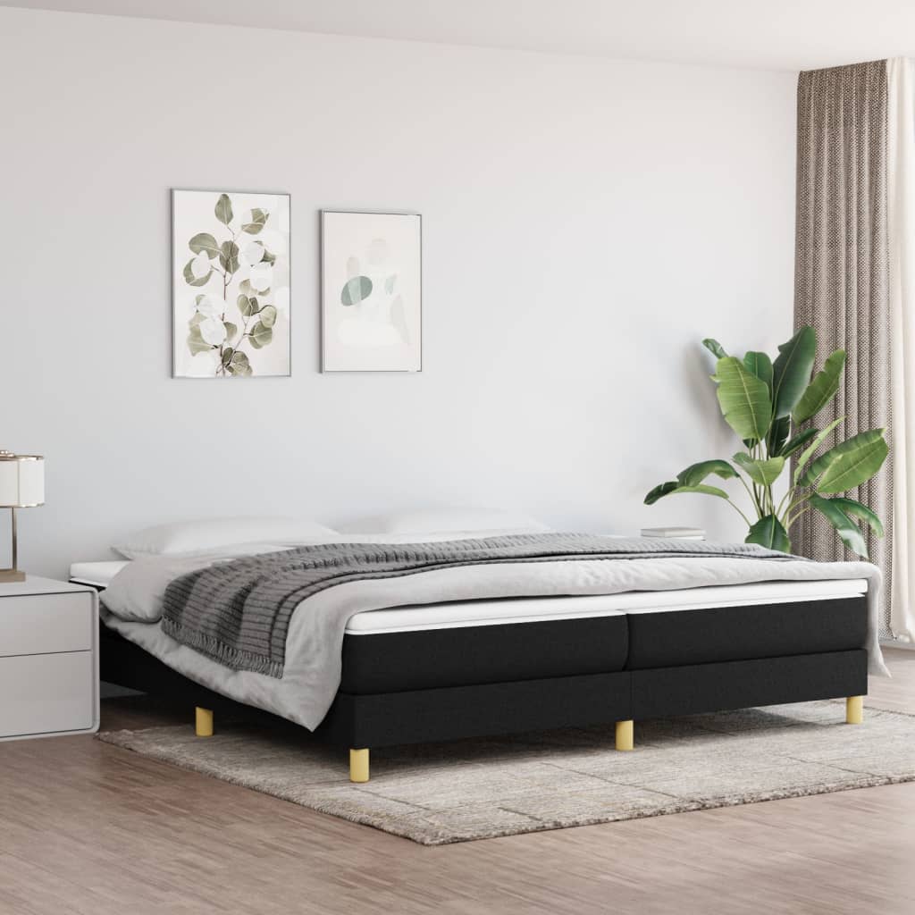 Boxspringframe stof zwart 200x200 cm - Griffin Retail