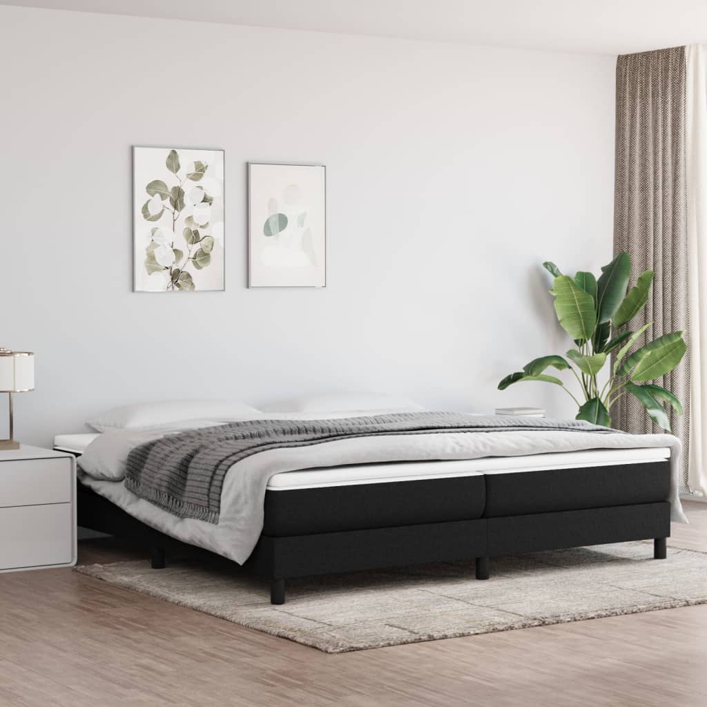 Boxspringframe stof zwart 200x200 cm - Griffin Retail