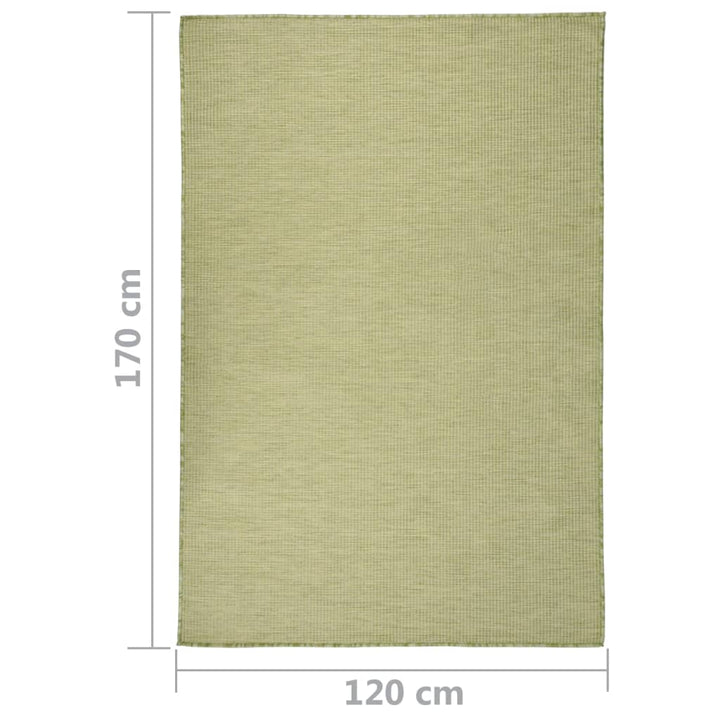 Buitenkleed platgeweven 120x170 cm groen - Griffin Retail