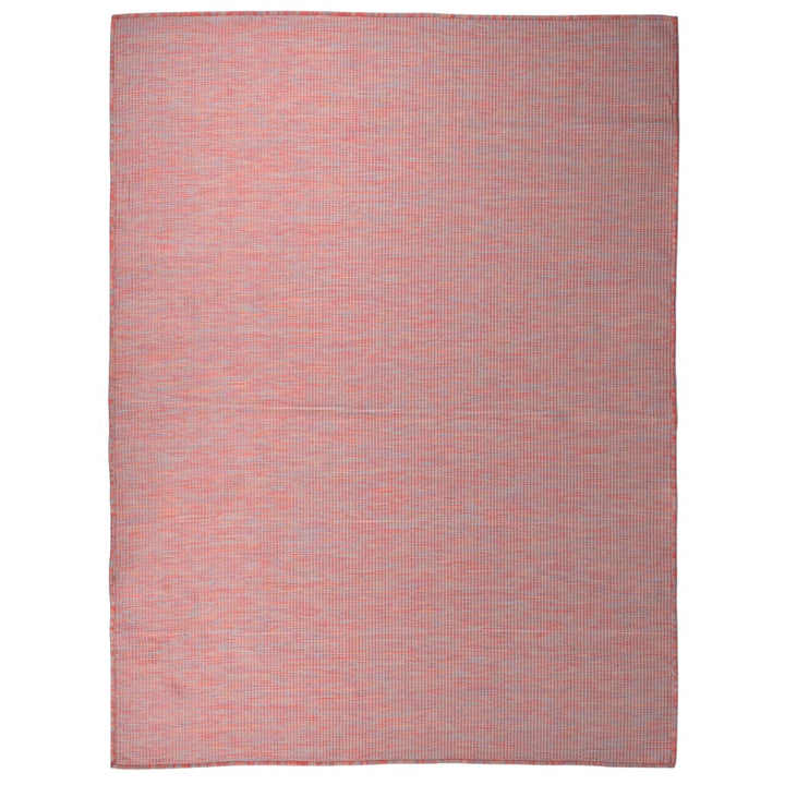 Buitenkleed platgeweven 120x170 cm rood - Griffin Retail