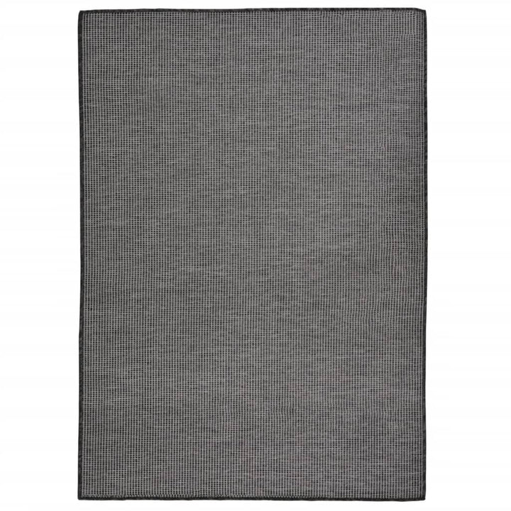 Buitenkleed platgeweven 140x200 cm grijs - Griffin Retail