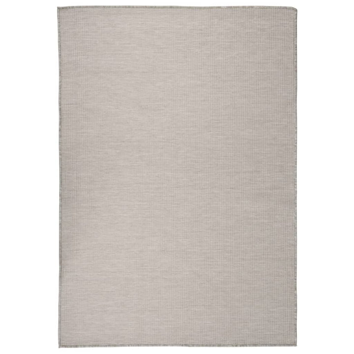 Buitenkleed platgeweven 140x200 cm taupe - Griffin Retail