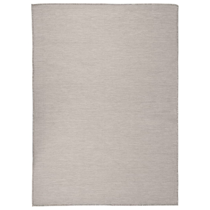 Buitenkleed platgeweven 200x280 cm taupe - Griffin Retail
